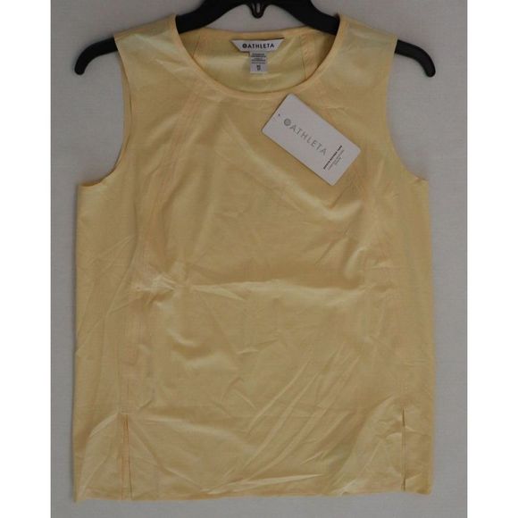 Athleta Women's Sz XS/TP Lunaria Yellow Zephyr Refined Tank Top $69 - Picture 8 of 10